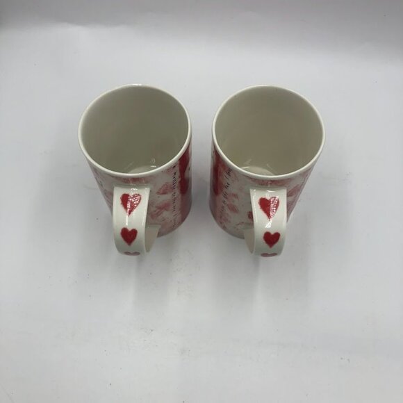 Dunoon Stoneware Heartstrings Design by Kate Mawdsley Set of 2 Ceramic Mugs - Picture 6 of 12